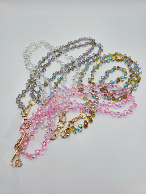 Crystal Beaded Crossbody Lanyard