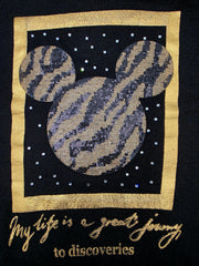 Sequin Mouse Metallic Sweater