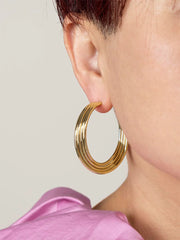Large Twisted Hoop Earring