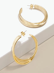 Large Twisted Hoop Earring