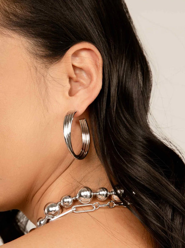 Large Twisted Hoop Earring