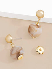 Iridescent Bead Drop Earring