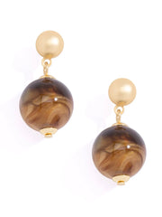 Iridescent Bead Drop Earring