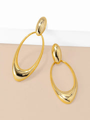 "Knockers" Oval Dangle Earrings