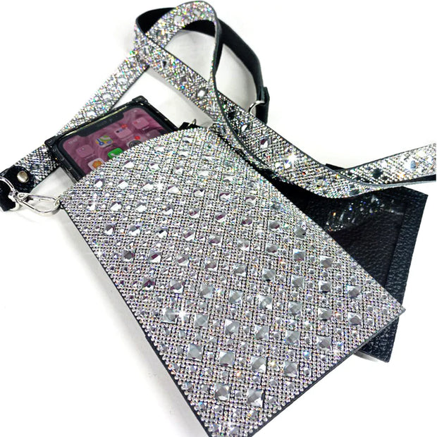 Crystal Cell Phone Purse Crossbody