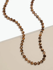 Iridescent Beaded 40" Long Necklace