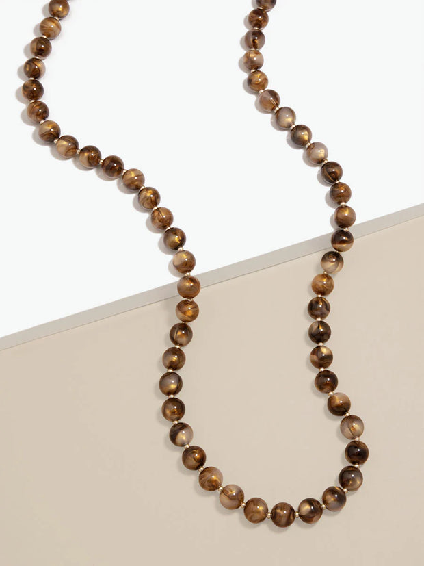 Iridescent Beaded 40" Long Necklace