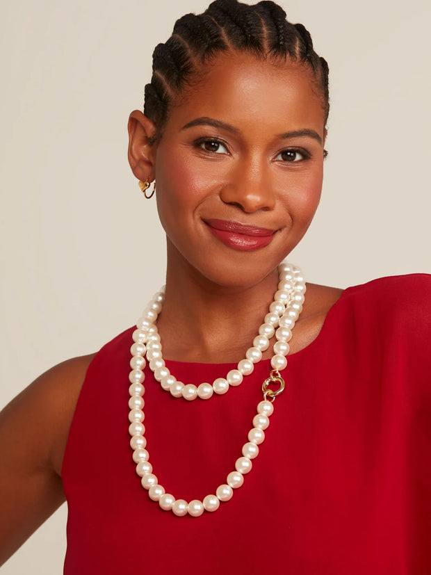 Pearl Convertible Phone Crossbody and Necklace
