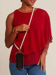 Pearl Convertible Phone Crossbody and Necklace