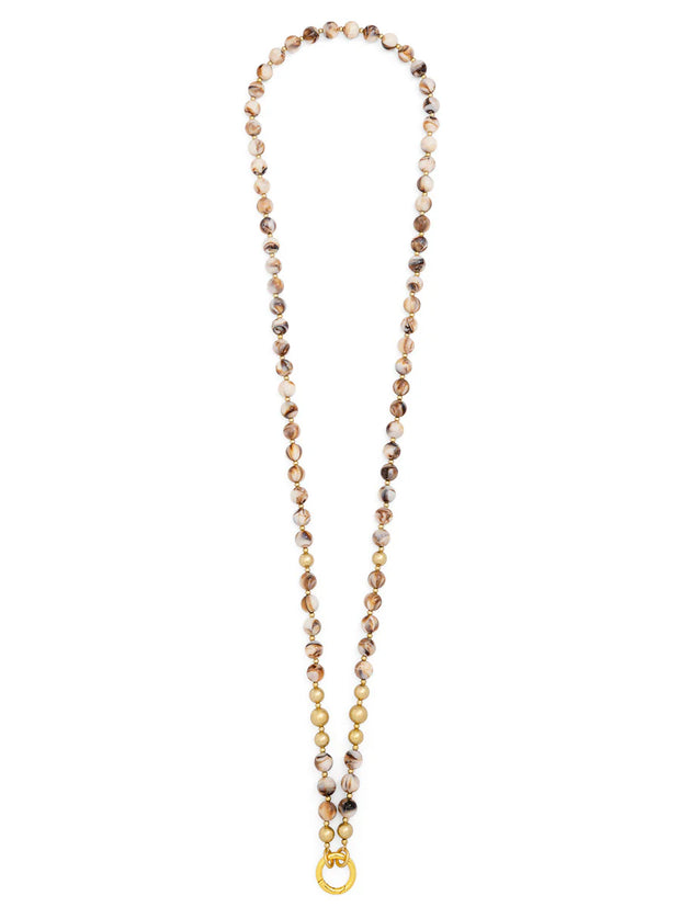 Marbled Beaded Crossbody Phone Lanyard