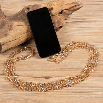 Crystal Beaded Crossbody Lanyard