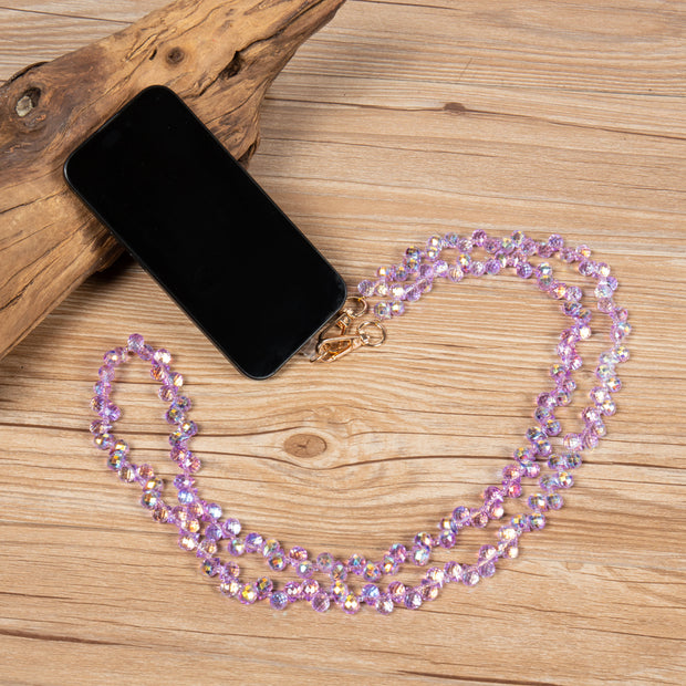 Crystal Beaded Crossbody Lanyard