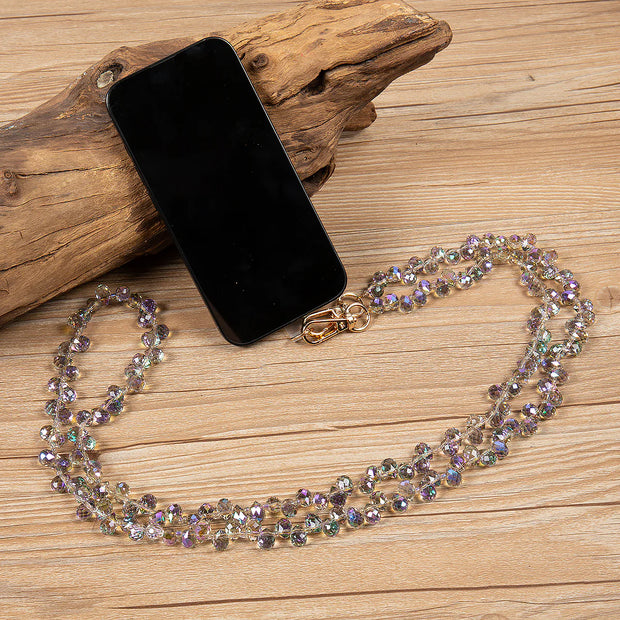 Crystal Beaded Crossbody Lanyard