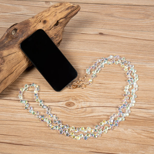 Crystal Beaded Crossbody Lanyard