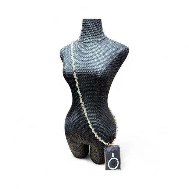 Crystal Beaded Crossbody Lanyard