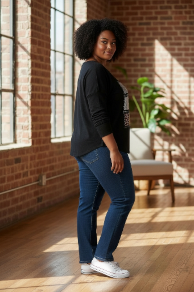 "Tik-Tac-Toe" Pull On Sweater