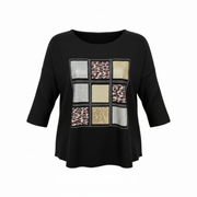 "Tik-Tac-Toe" Pull On Sweater