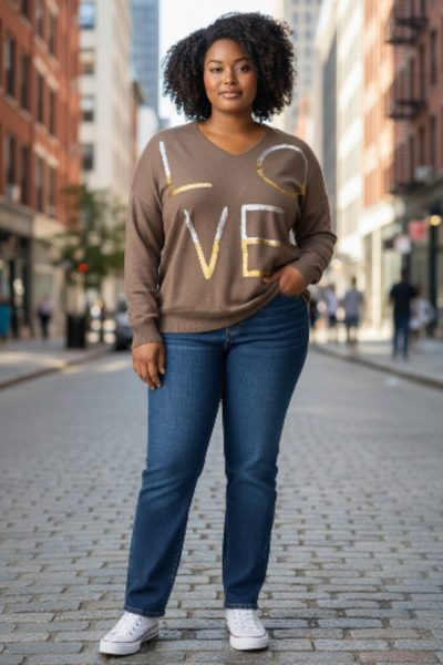 "Love" Soft Knit Sweater