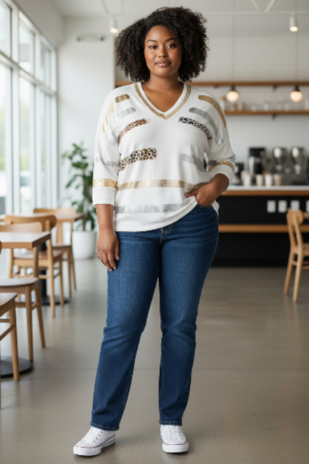 Oversized V-Neck Sweater