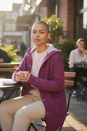 Italian Scuba Knit Hooded Jacket