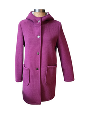 Italian Scuba Knit Hooded Jacket