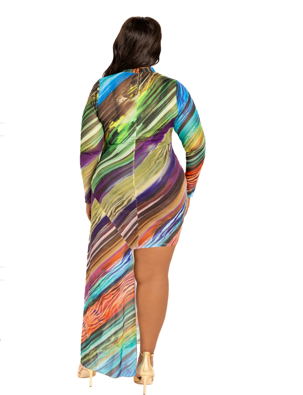 Bodycon Mesh Dress