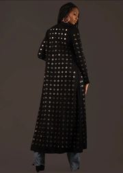 Knit Open Front Long Cardigan