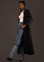 Knit Open Front Long Cardigan