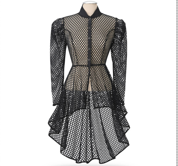 "Go Coretta" Fishnet Jacket