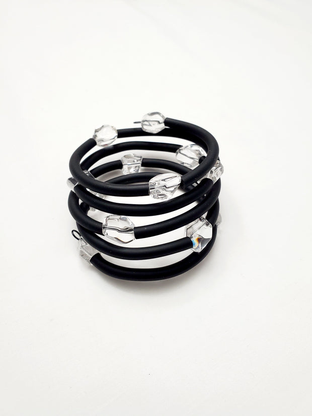 Crystal Gem Memory Wrap Bracelet