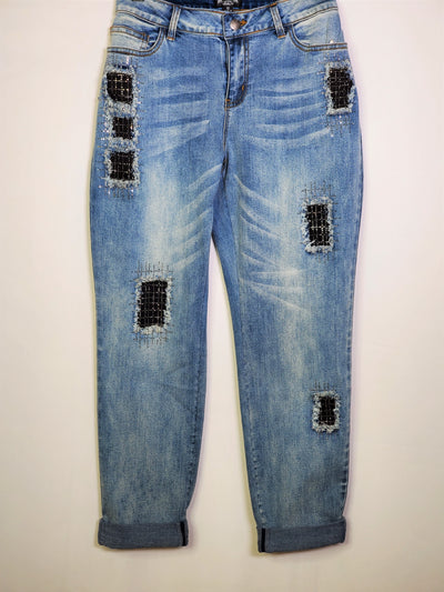 Distressed Denim Jeans