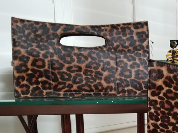 Leopard Print Clutch