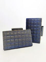 Iridescent Clutch w/ Detachable Crossbody Strap