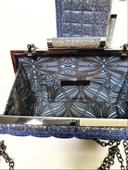 Iridescent Clutch w/ Detachable Crossbody Strap