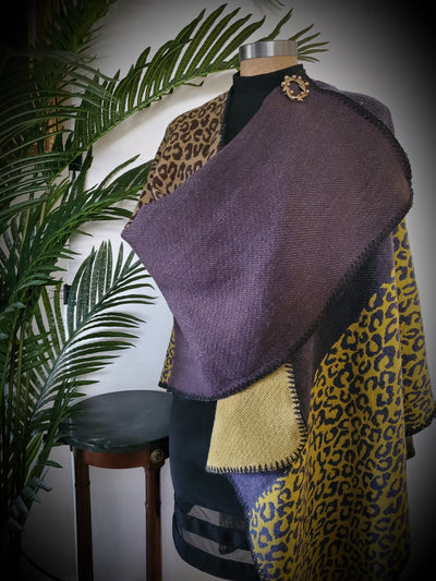 Colorblock Reversible Shawl