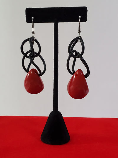 Tagua Teardrop Earrings