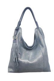 Soft Suede Shimmer Tote Handbag