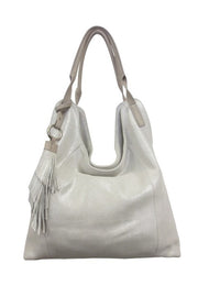 Soft Suede Shimmer Tote Handbag