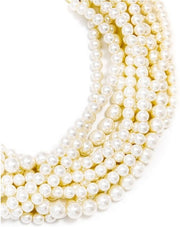 10 Strand Small Pearl Collar Necklace