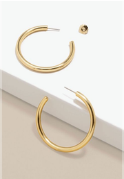 Gold Plated Hoop Earrings (Large)